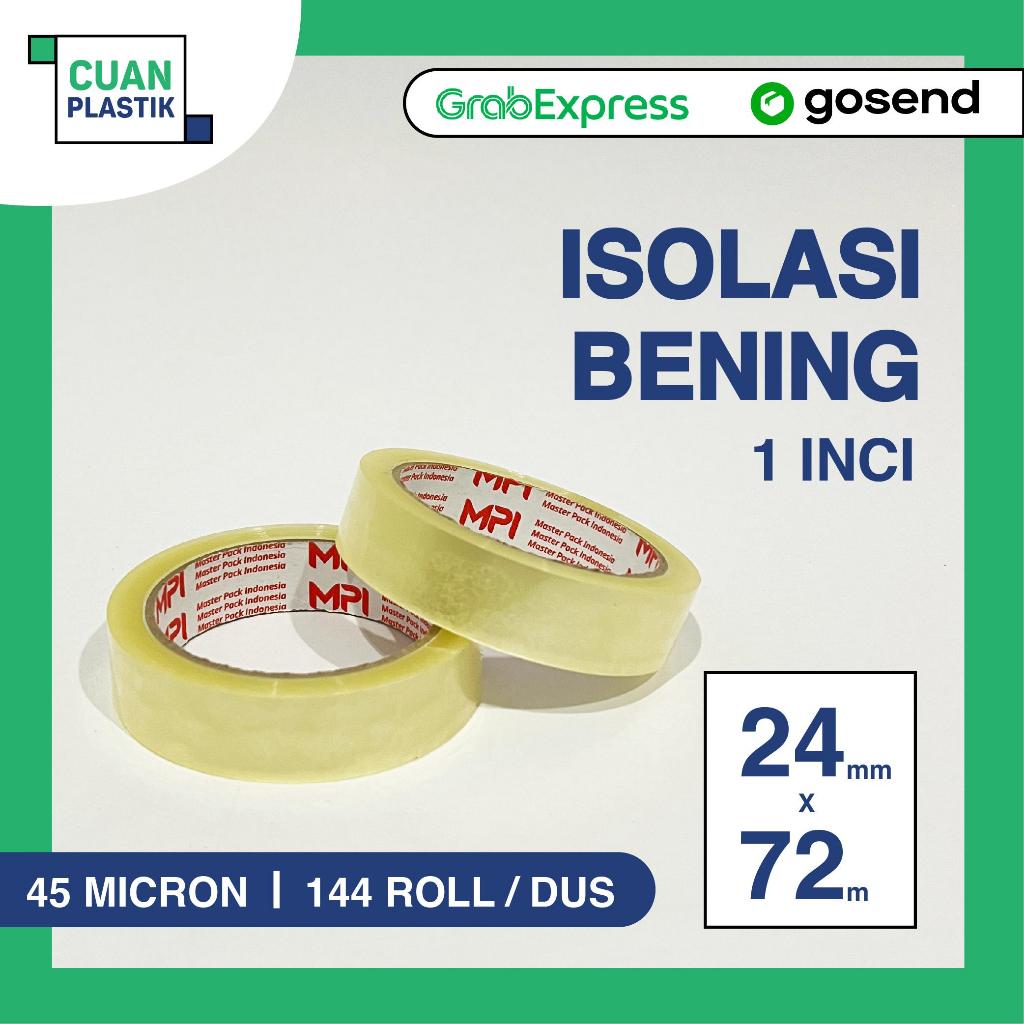 

Isolasi Bening 24mm x 72m (1 inci) 45 micron Selotip Lakban Bening | MPI