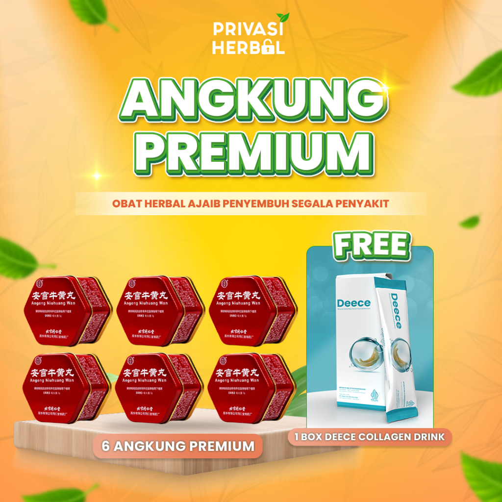 ANGKUNG KALENG PREMIUM OBAT HERBAL CINA ANGONG NIUHUANG WAN ORIGINAL 100%