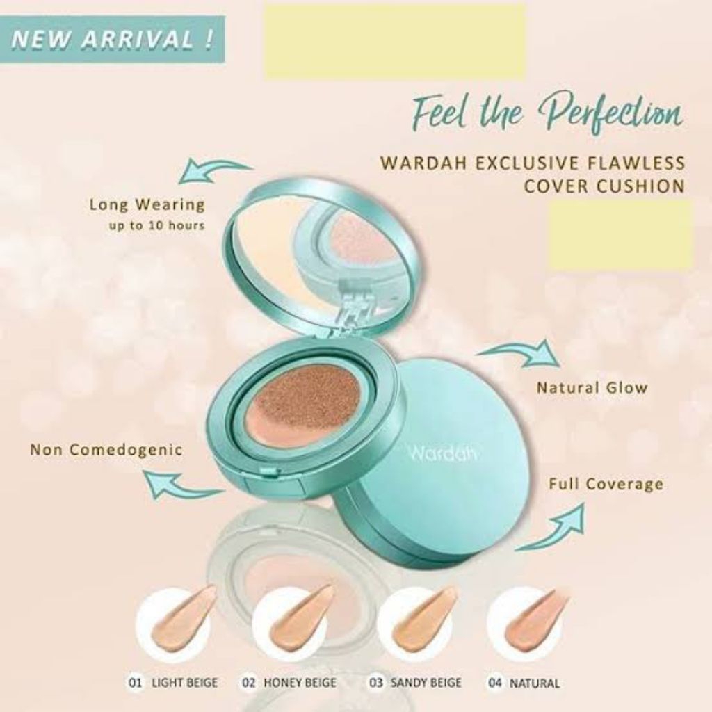 EXCLUSIVE FLAWLESS COVER CUSHION Wardah TERMURAH TERBATAS (Free GIFT)