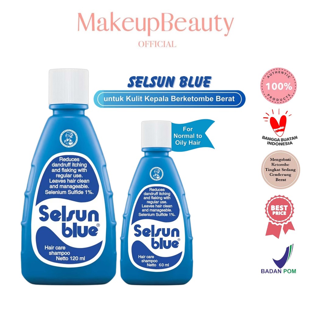 SELSUN Shampoo Blue 60 / 120 ml – Shampoo Anti Ketombe