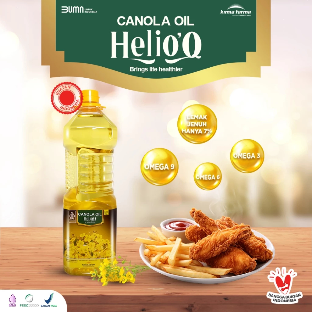 

Minyak Kanola | Helio'Q | Canola Oil | Hellio'Q Oil 2Lt