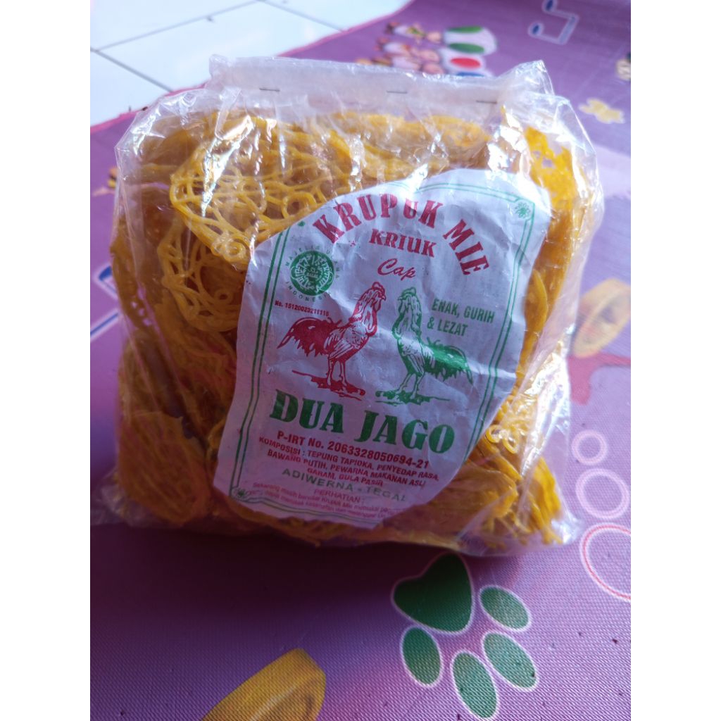 

kerupuk mentah mie kuning 1kg produksi adiwerna Tegal