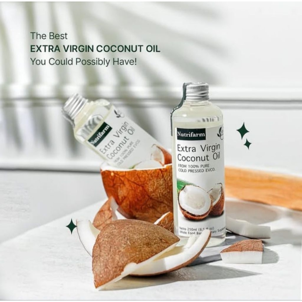 

NUTRIFARM - EXTRA VIRGIN COCONUT OIL - minyak kelapa murni - 250 ml