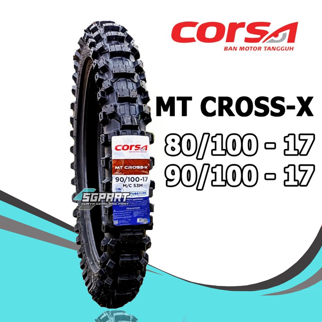 Ban Luar Trail Corsa 90/100-17 MT CROSS X TUBETYPE