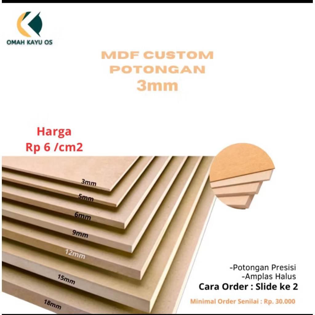Custom MDf 3mm