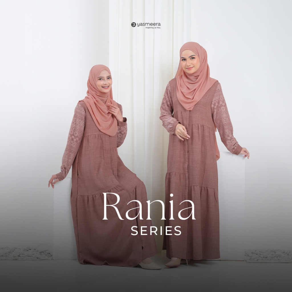 Yasmeera Official | Rania Dress ( Gamis Brukat I Gamis Kondangan I Gamis Linen)