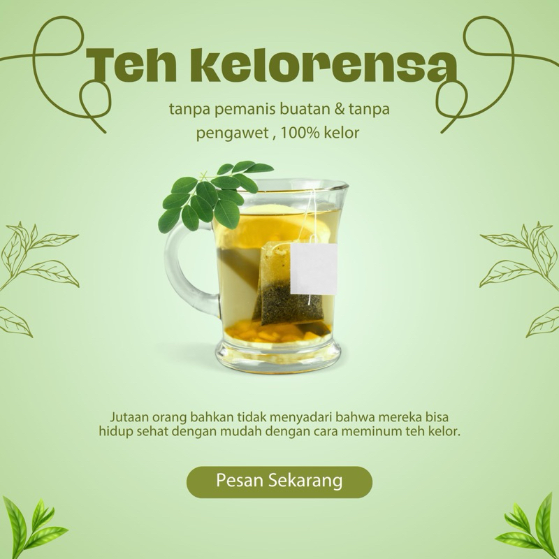 

Teh Herbal Daun Kelor Murni Alami 100%/ Teh Herbal Murah/Teh Obat