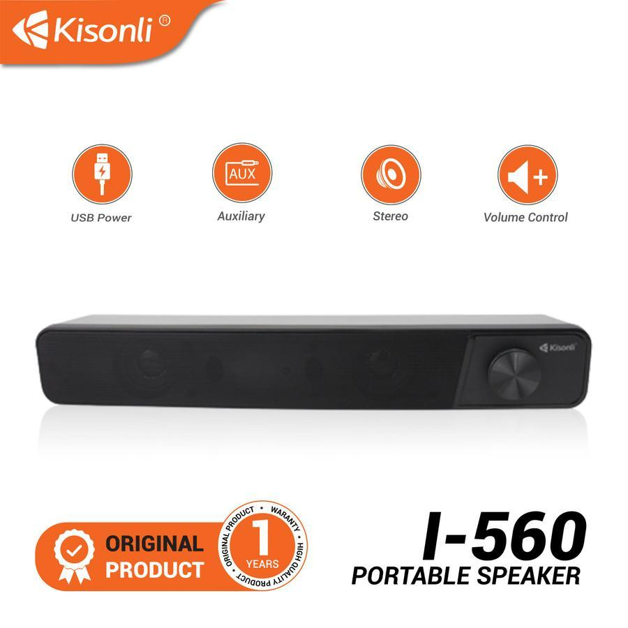KISONLI i560 SOUNDBAR SPEAKER / SPEAKER CPU/LAPTOP/TV/PC
