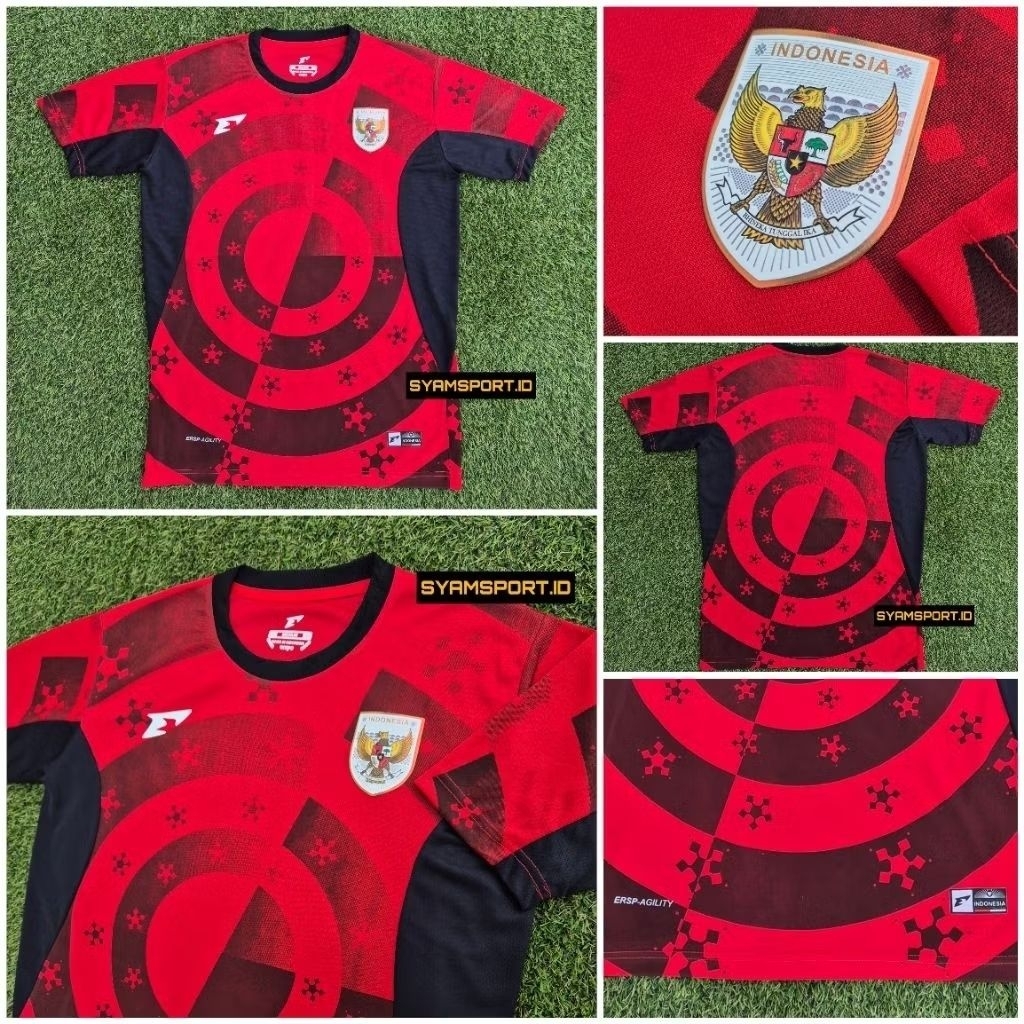Jersey Training Timnas Indonesia 2025 – Baju Bola Pria Keren | Bahan Adem & Nyaman | Jersey Prematch