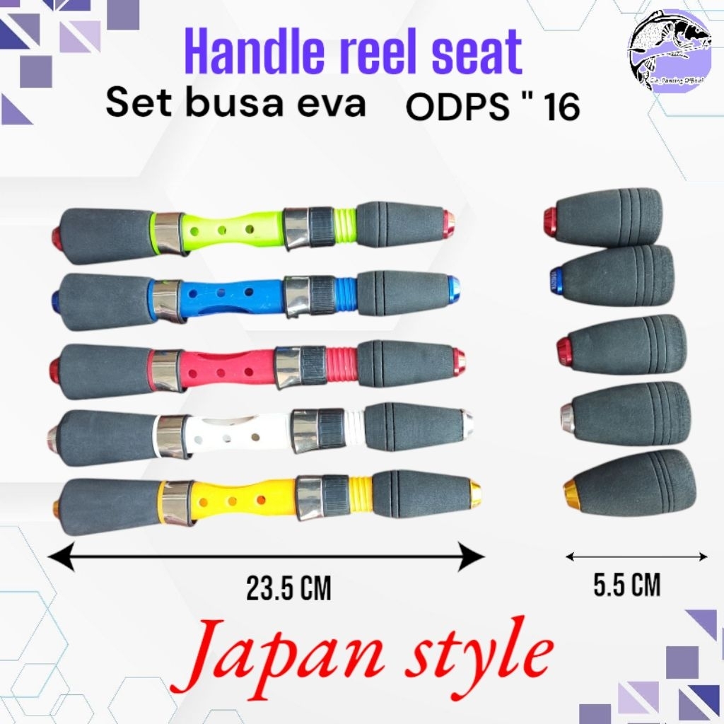 gagang joran ODPS ACRYLIC Japan style/handle set busa spinning
