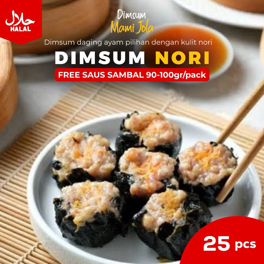 

@Bogor Dimsum Nori isi 25 pcs (Frozen) FREE SAOS SAMBAL