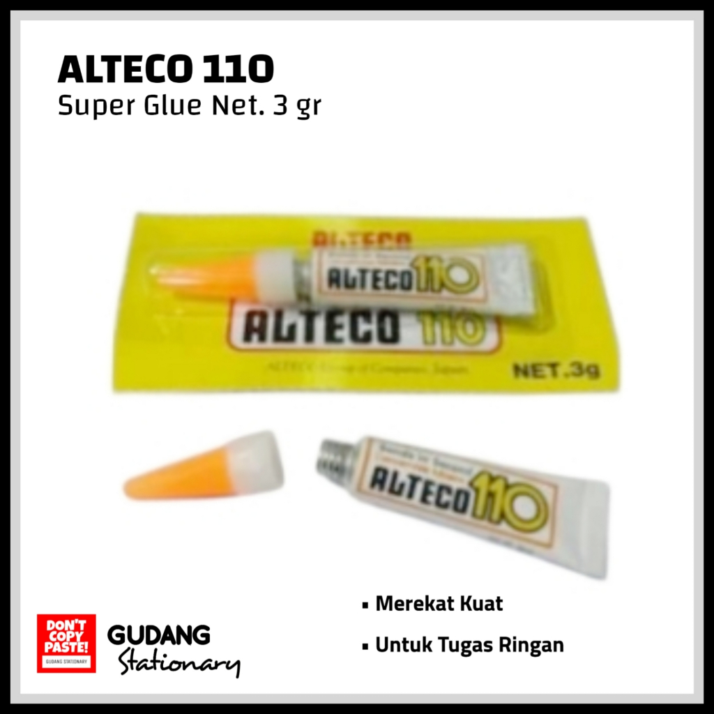 

Lem Super Glue Alteco 110 Net. 3 gr [ 1 piece ]