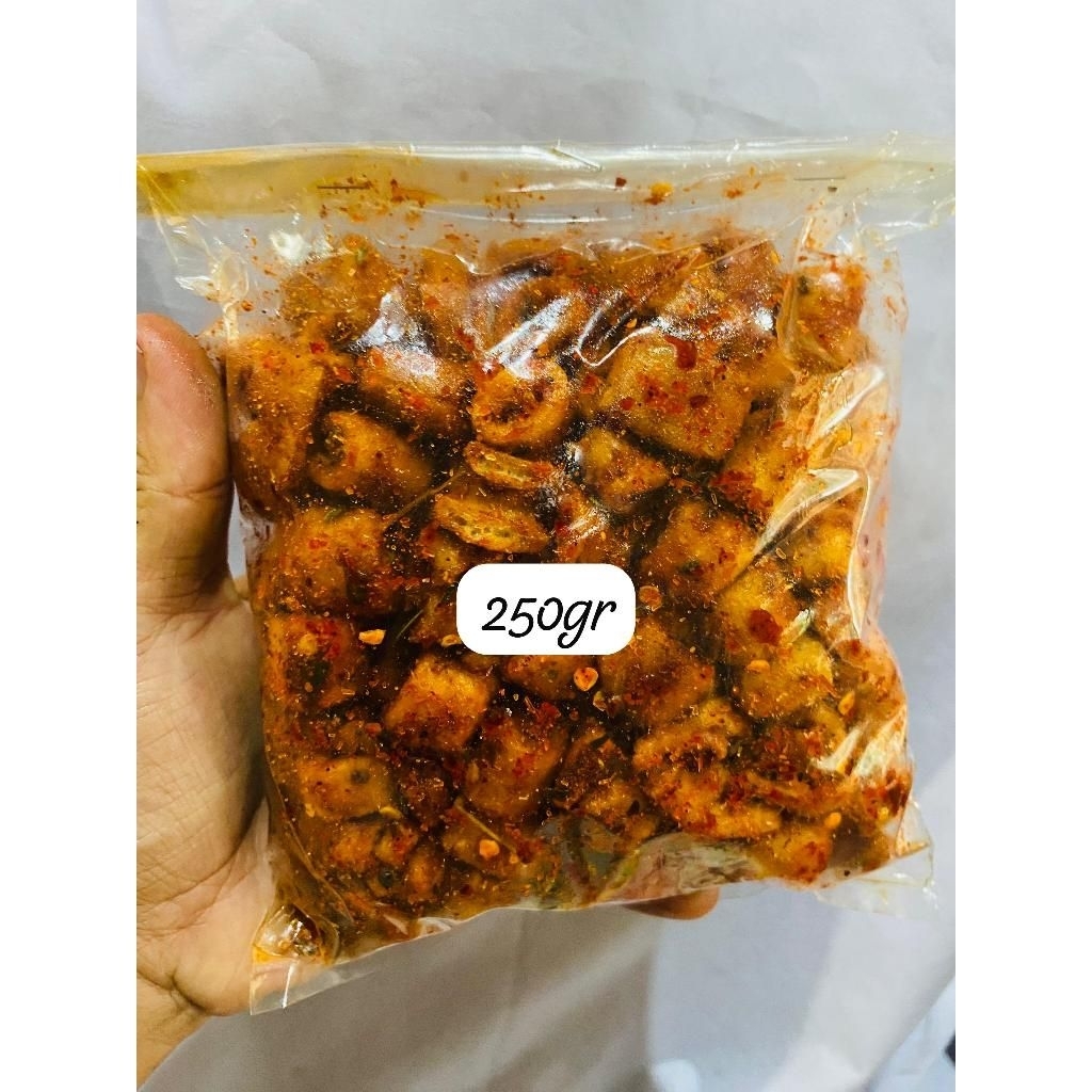 

sotong pedas daun jeruk kemasan 250gr