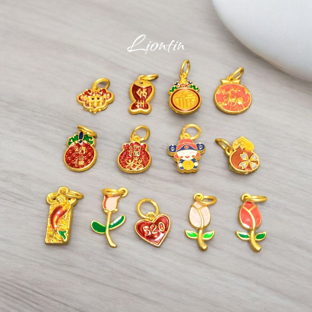 Liontin Emas Mainan Gelang Tali Cina