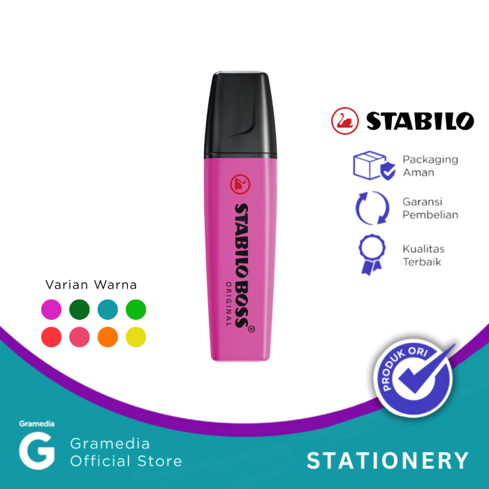 

Gramedia Pekanbaru - STABILO BOSS ORIGINAL 70-58 LILAC/PC