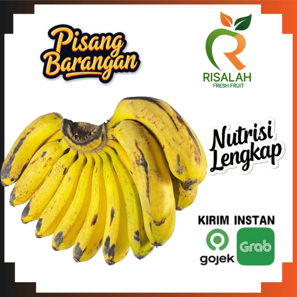

Pisang Barangan Manis Legit Sumber Kalium & Vitamin B6 Kaya Serat untuk Pencernaan
