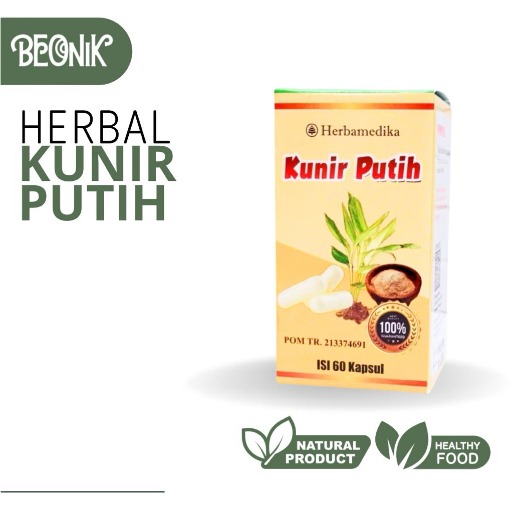 

Herbamedika Kunir Putih Kapsul Isi 60 - Obat lambung Kista dan Benjolan