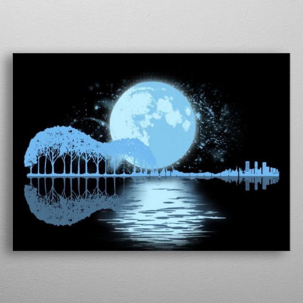 lukisan abstrak aesthetic hiasan dinding