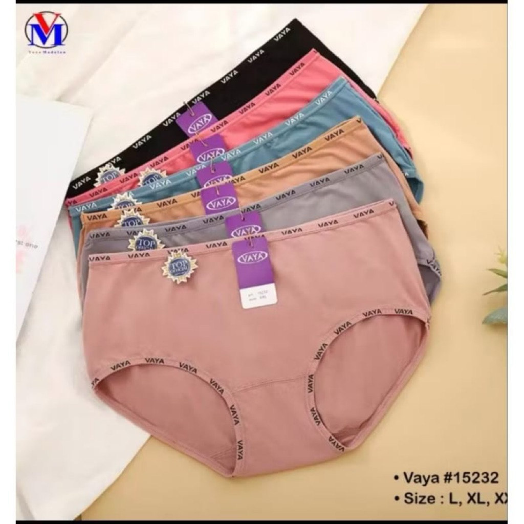 VAYA (12PCS) CELANA DALAM WANITA TIPE ART  5233 VAYA SOFT ORIGINAL /KOLOR CEWEK WANITA VAYA SOFT KAR