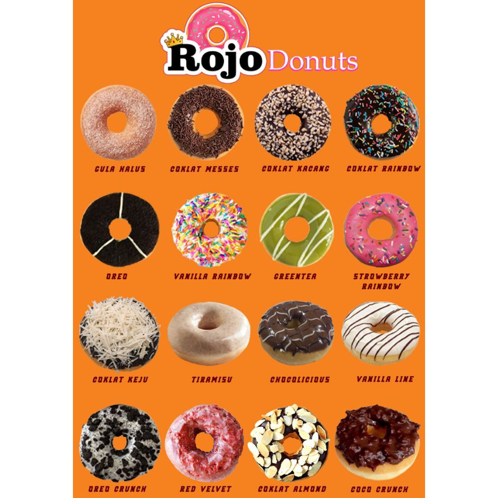 

Donat Rojo fresh setiap hari