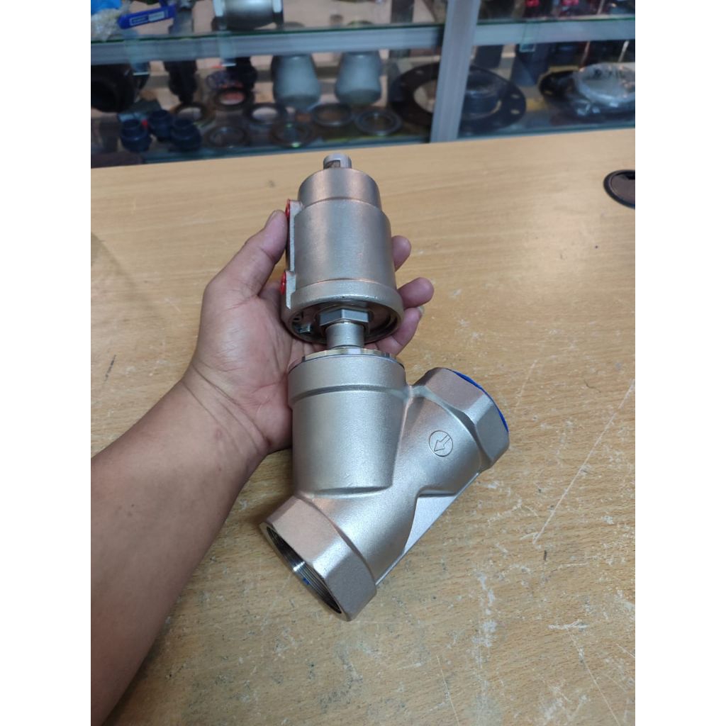 Angle Seat Valve 3/4" inch PN 16 Stainless Ss 316 DN 20