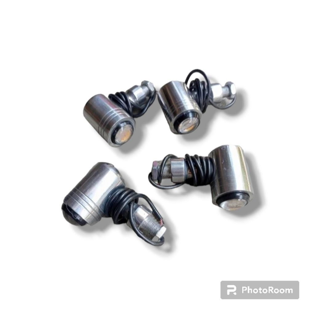 lampu sein riting reteng sein LED modern model palu bulat motor cb