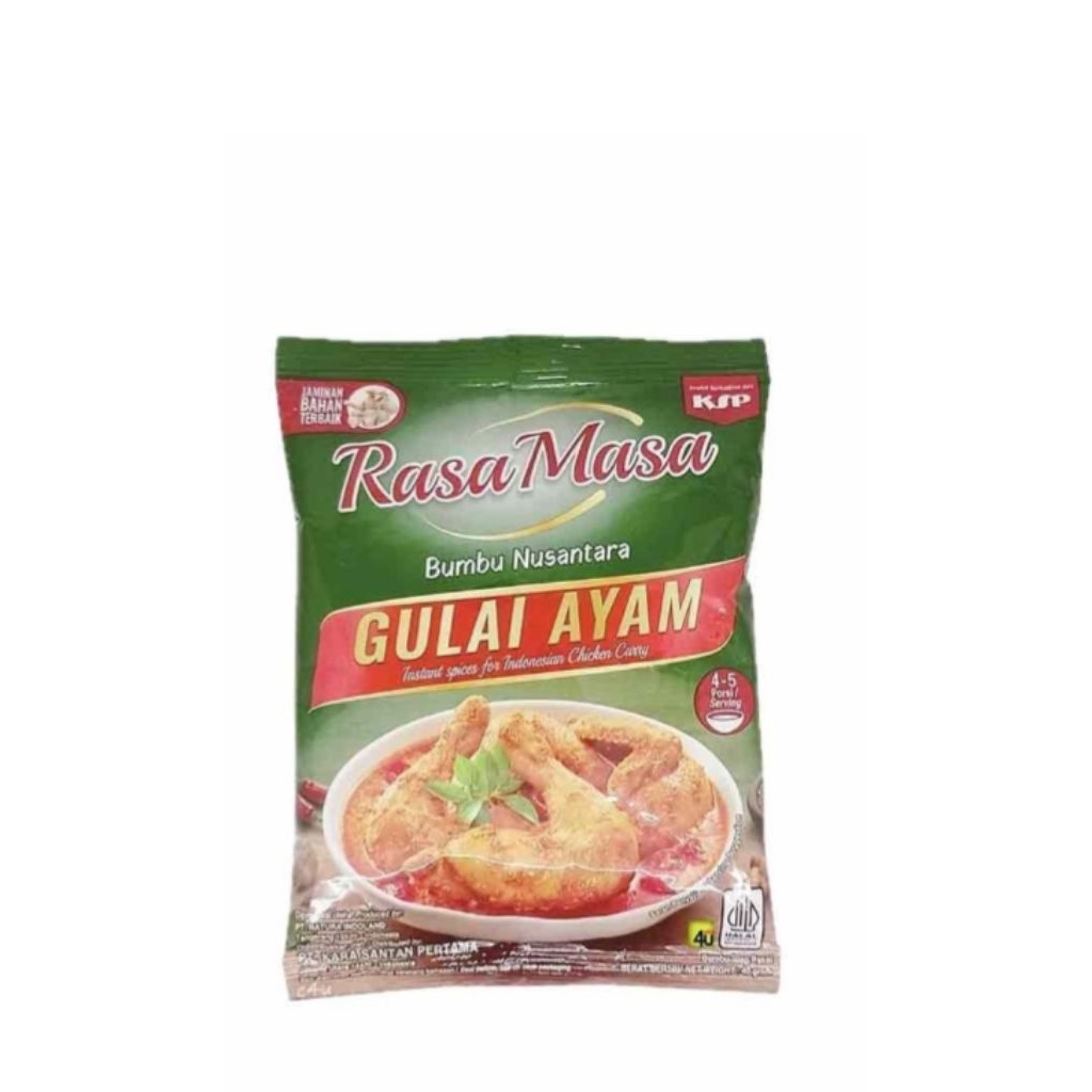 

rasa masa bumbu gulai ayam pack 40 gr