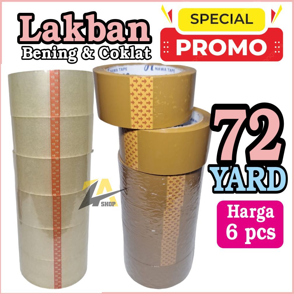 

LAKBAN BENING & LAKBAN COKLAT MURAH, KUAT BERKUALITAS 45MM X 100YARD hARGA 6 pcs