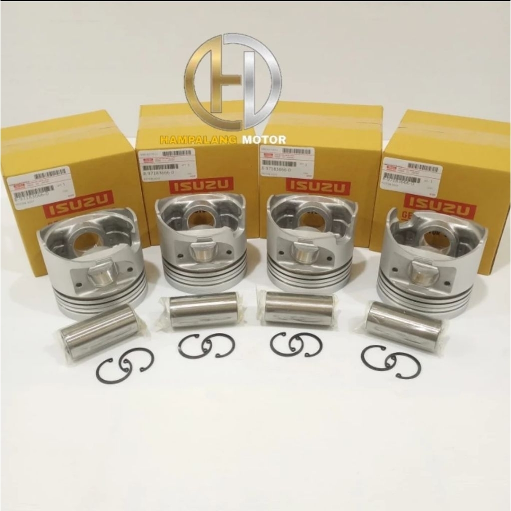 PISTON ASSY PISTON SEHER SET ISUZU ELF NKR71 NKR 71 STANDAR ORIGINAL