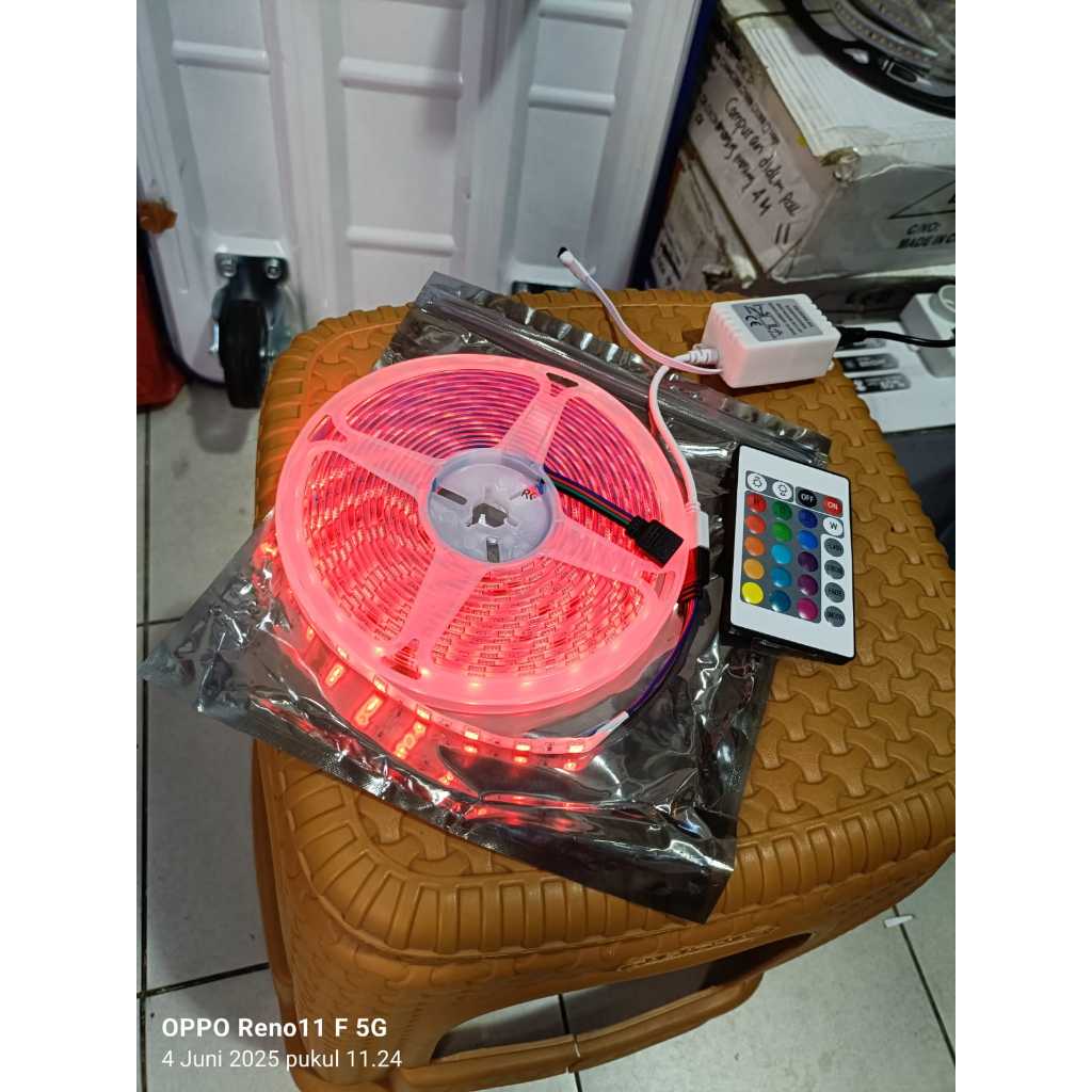 Led Strip 5050-24V flexible IP 65 5 meter Rgb