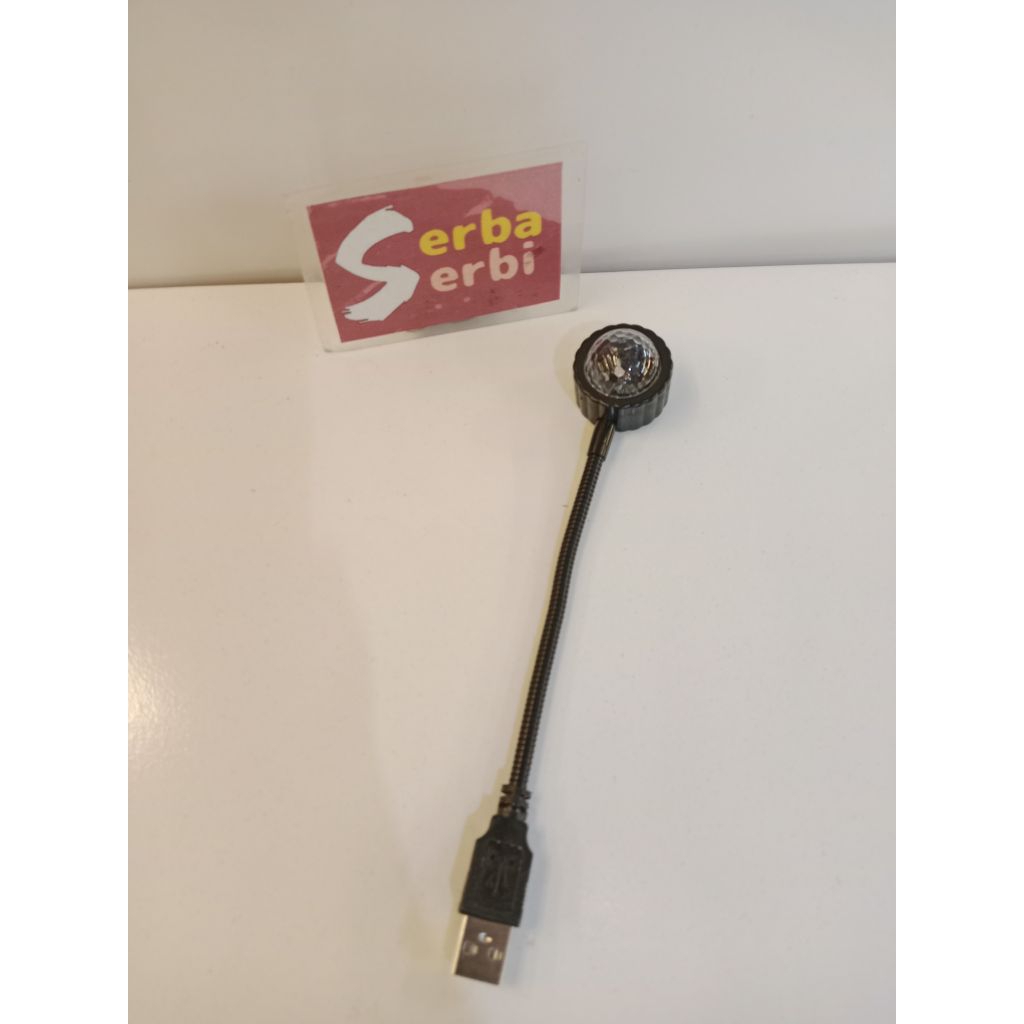 -USB RGB LASER PROYEKTOR-Lampu led color ful sunset