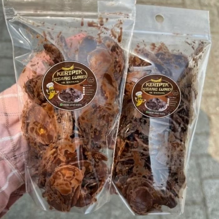 

KERIPIK PISANG LUMER : ( HR_Banana) 120gr. RASA COKLAT LUMER