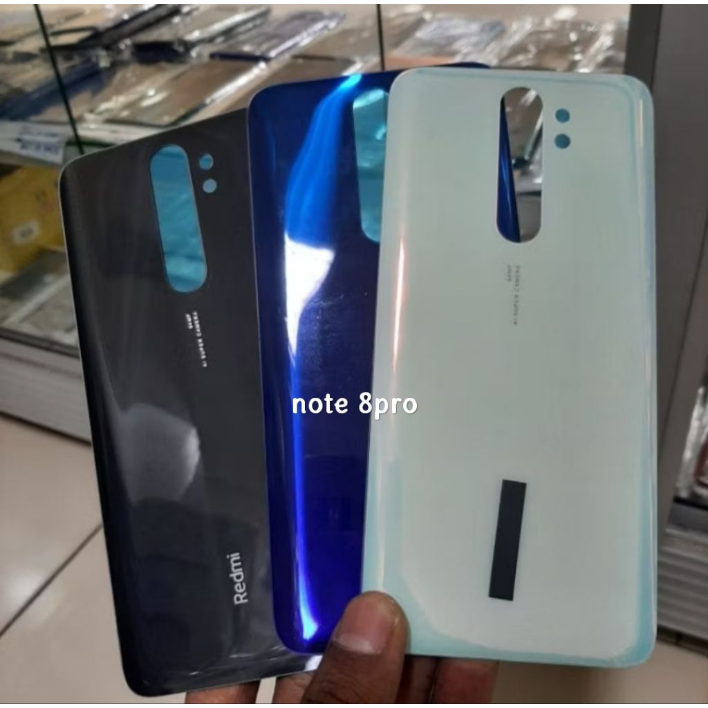 (BACKDOOR) BACK COVER BACK REDMI NOTE 8 PRO TUTUP BELAKANG CASING KACA