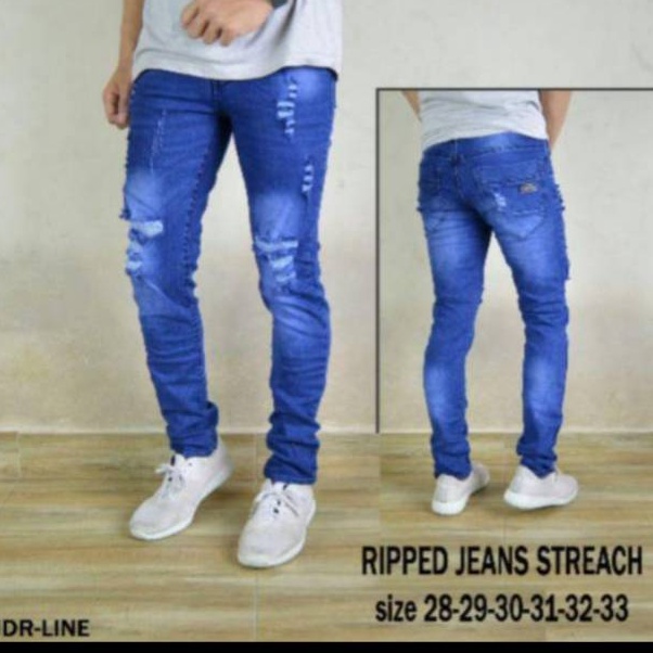 Recomend Celana sobek Pria Distro  Celana panjang sobek Pria  Celana jeans panjang sobek terbaru Pri