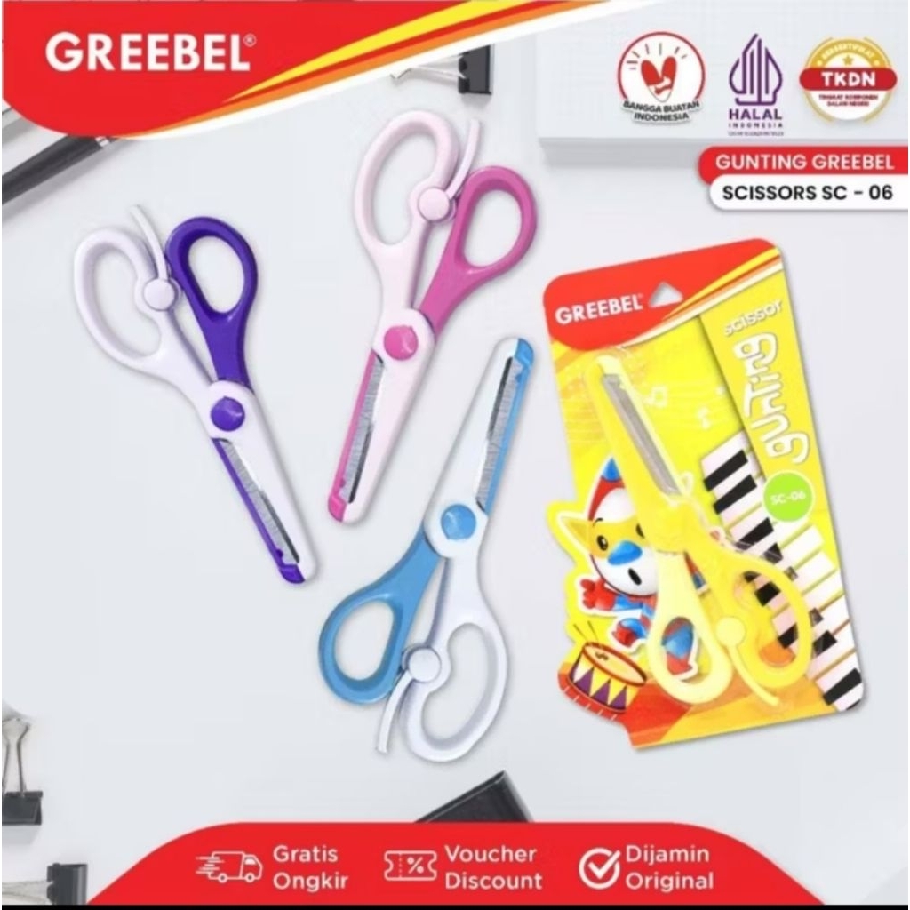 

Greebel Gunting Scissor Karakter Lucu (SC-06) Gunting Sekolah Mini