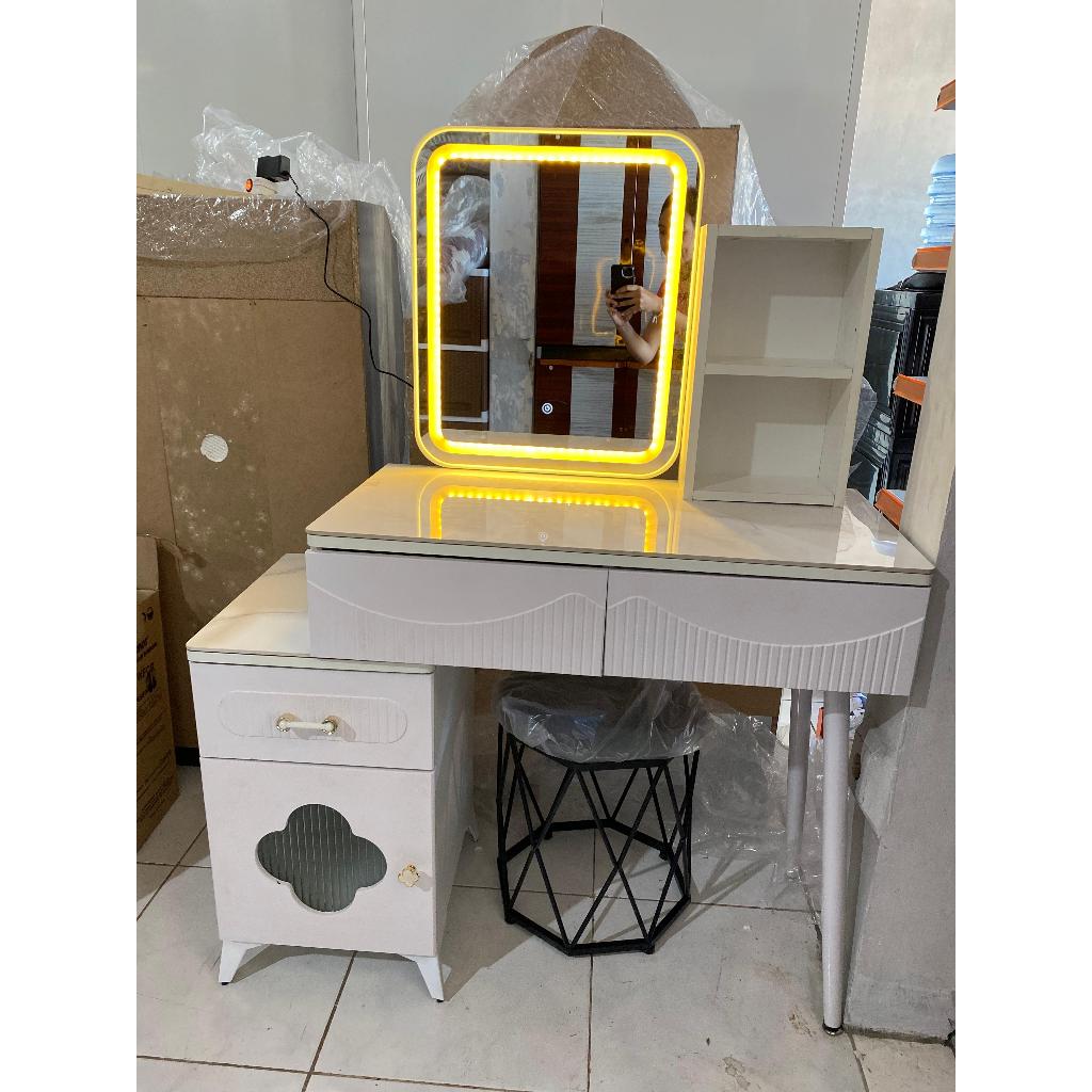 Meja Rias Lampu LED Touchscreen