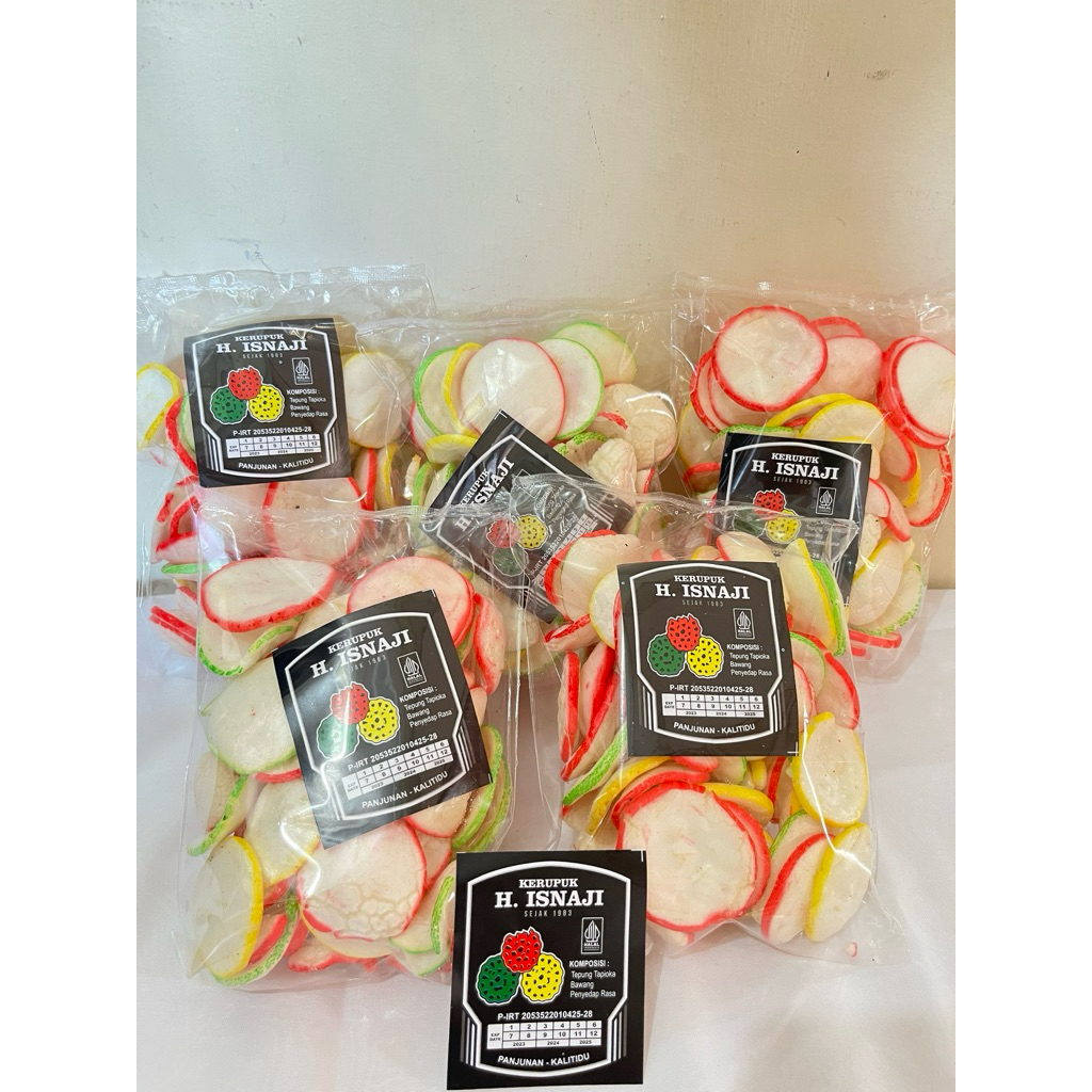 

kerupuk pelangi H.Isnaji 1pcs (isi 10)
