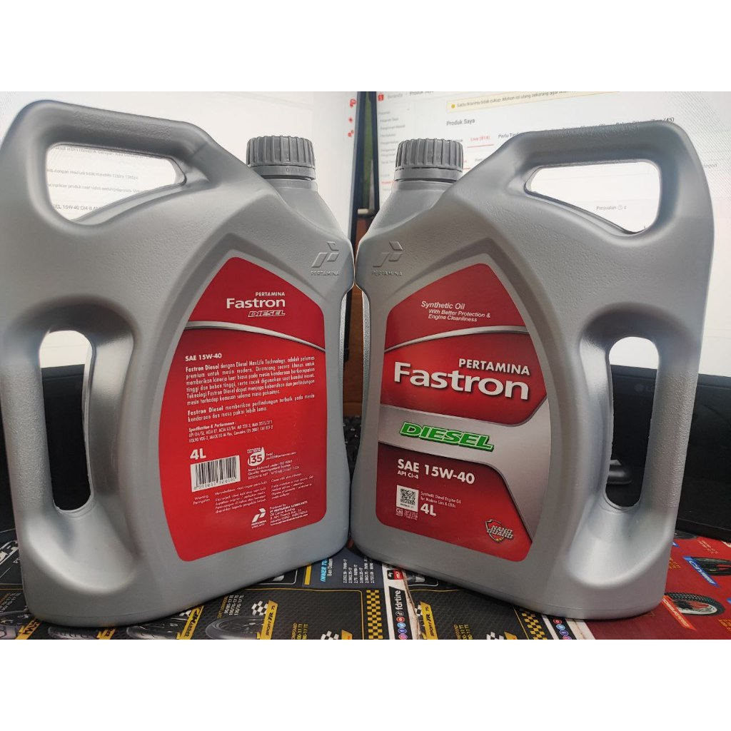 (Asli 100%) OLI FASTRON DIESEL 15W-40 LAMBO, 4Liter SNI / OLI MOBIL /FASTRON DIESEL /ORIGINAL PERTAM