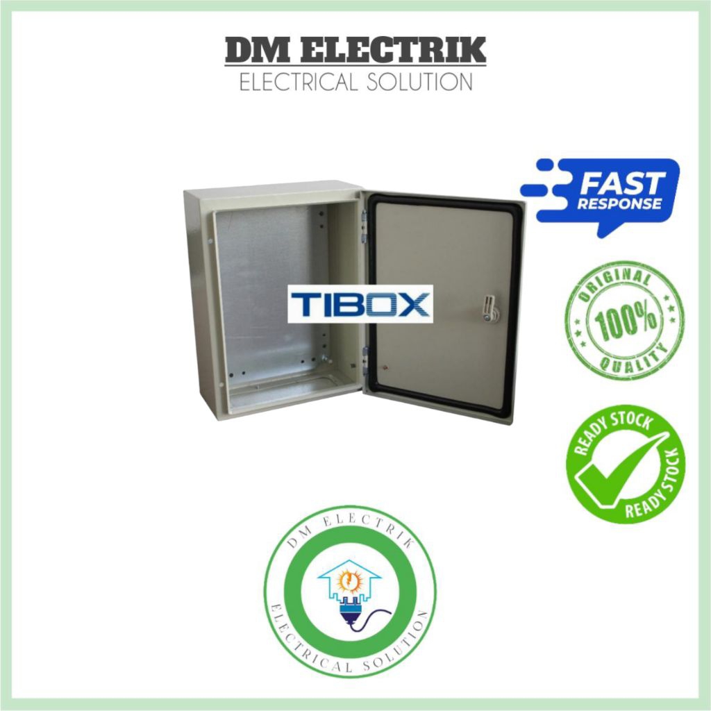 Box Panel Besi Sheet Steel 400x300x200mm TIBOX IP65