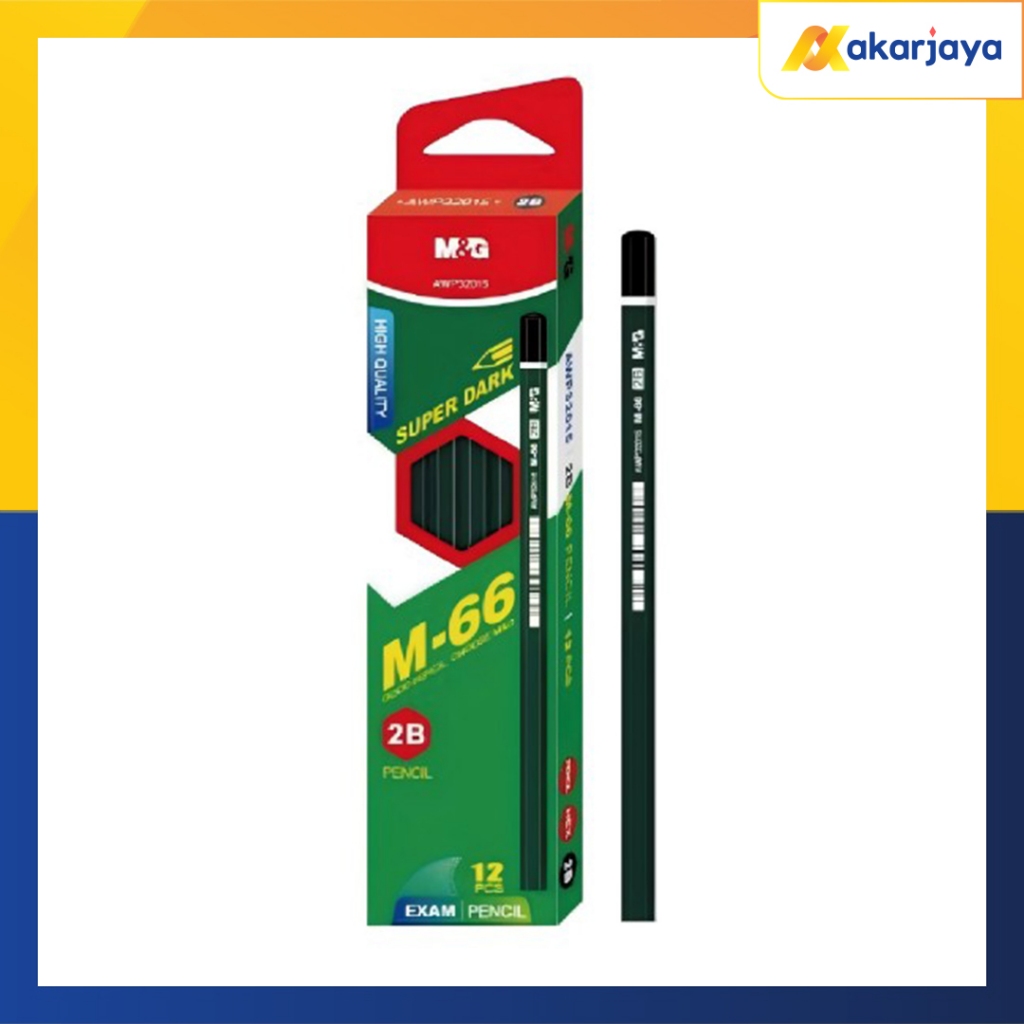 

M&G M-66 Pensin Wooden Pencil Pensil Kayu Ujian 2B AWP32015