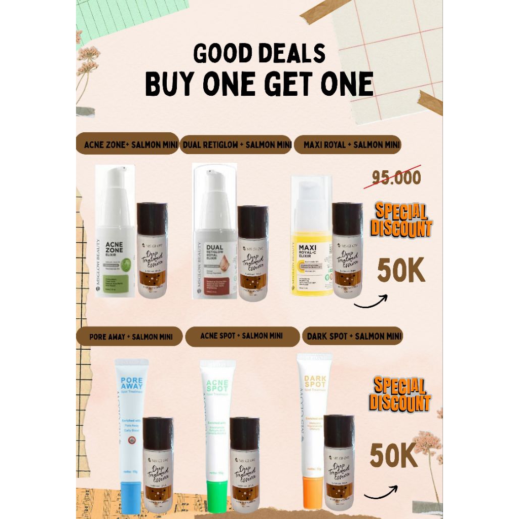 PROMO BUY ONE GET ONE ELIXIR BOOSTER & SPOT TREATMENT