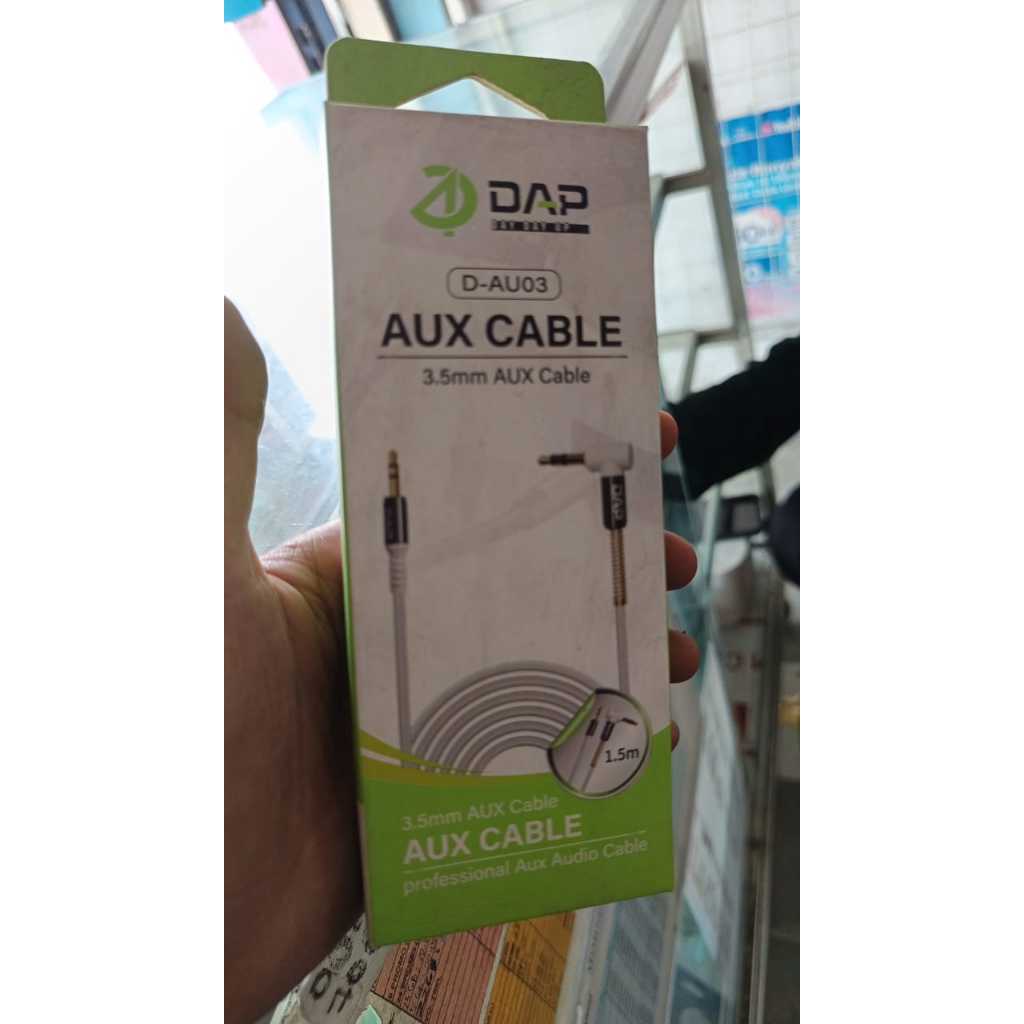 DAP D-AU03 Audio Aux Jack 3.5mm to Jack 3.5mm Type L Gaming Lenght 150cm