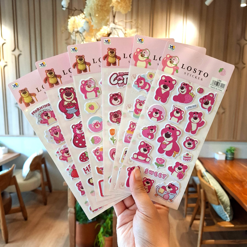 

[LRM] Gambar Tempel Sticker Timbul Stiker Anak Karakter Kartun Lotso