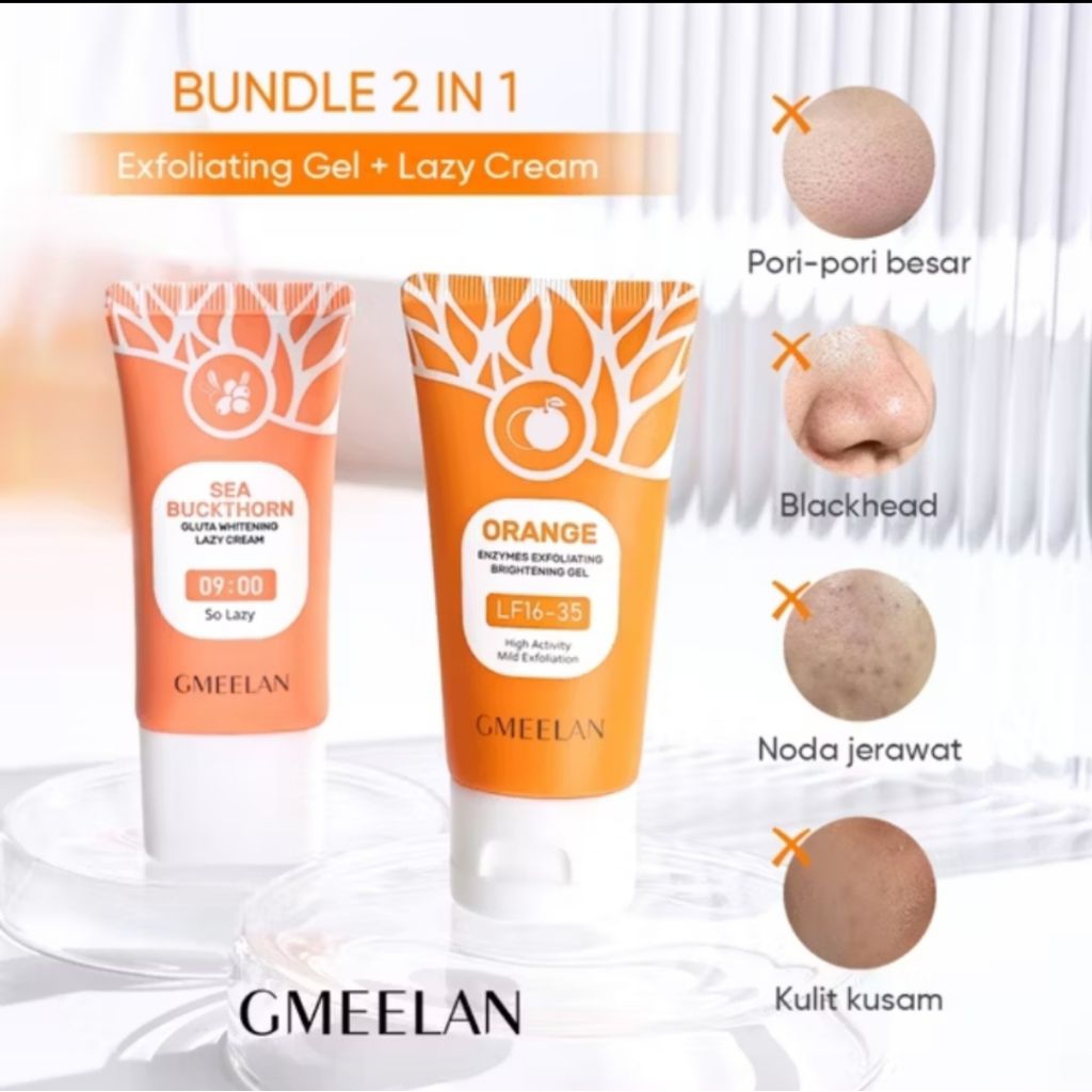 Gmeelan Orange Exfoliating Gel / Gmeelan Sea Buckthorn Whitening Lazy Cream New