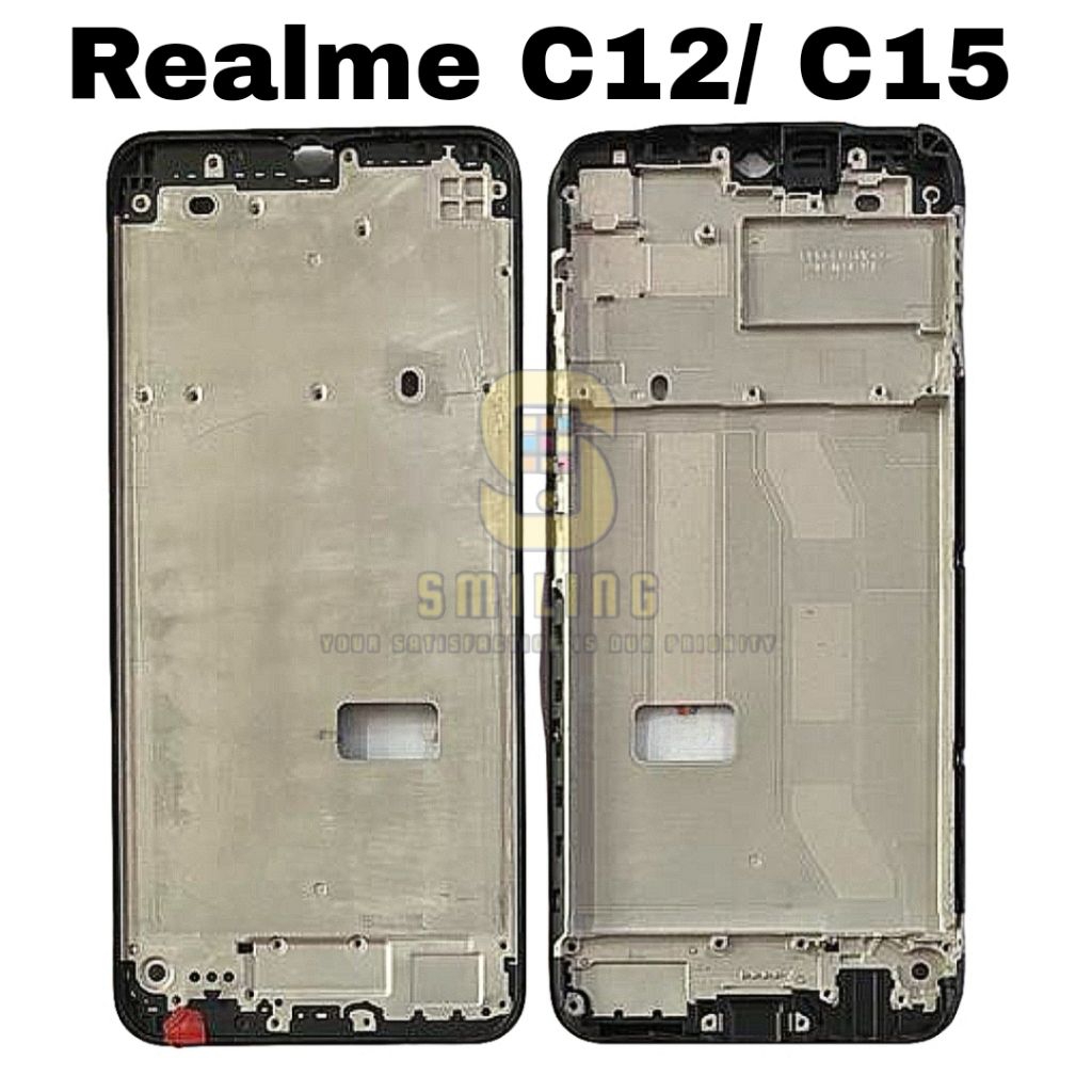 FRAME TULANG TENGAH DUDUKAN LCD TATAKAN LCD REALME C12 REALME C15 NEW ORI