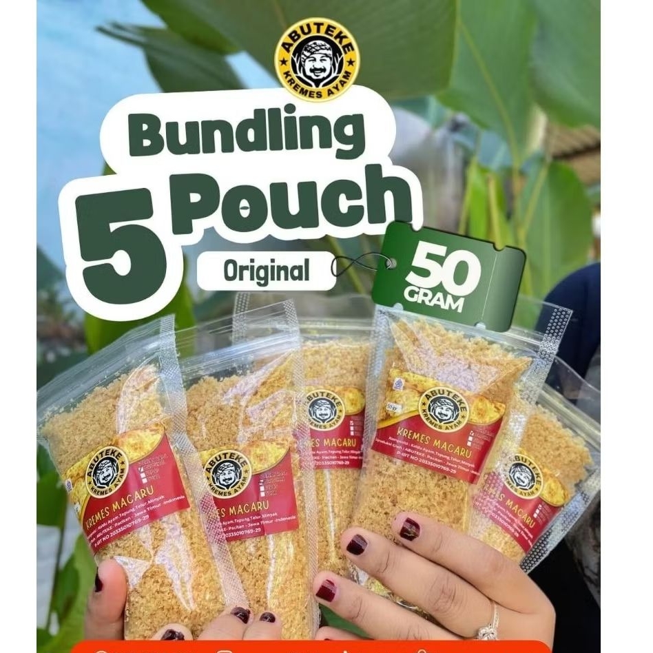

Kremes Ayam Murah Meriah Dapat 5 Pouch 50 gram Rasa Original Kremes Macaru