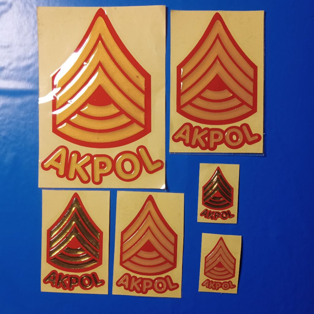 Sticker Timbul Pangkat AKPOL