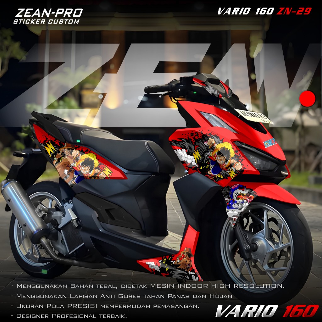 (PROMO COD) TERBARU Sticker Decal Honda Vario 160 2022 2023 2024 2025 Full Body - Dekal Stiker Varia