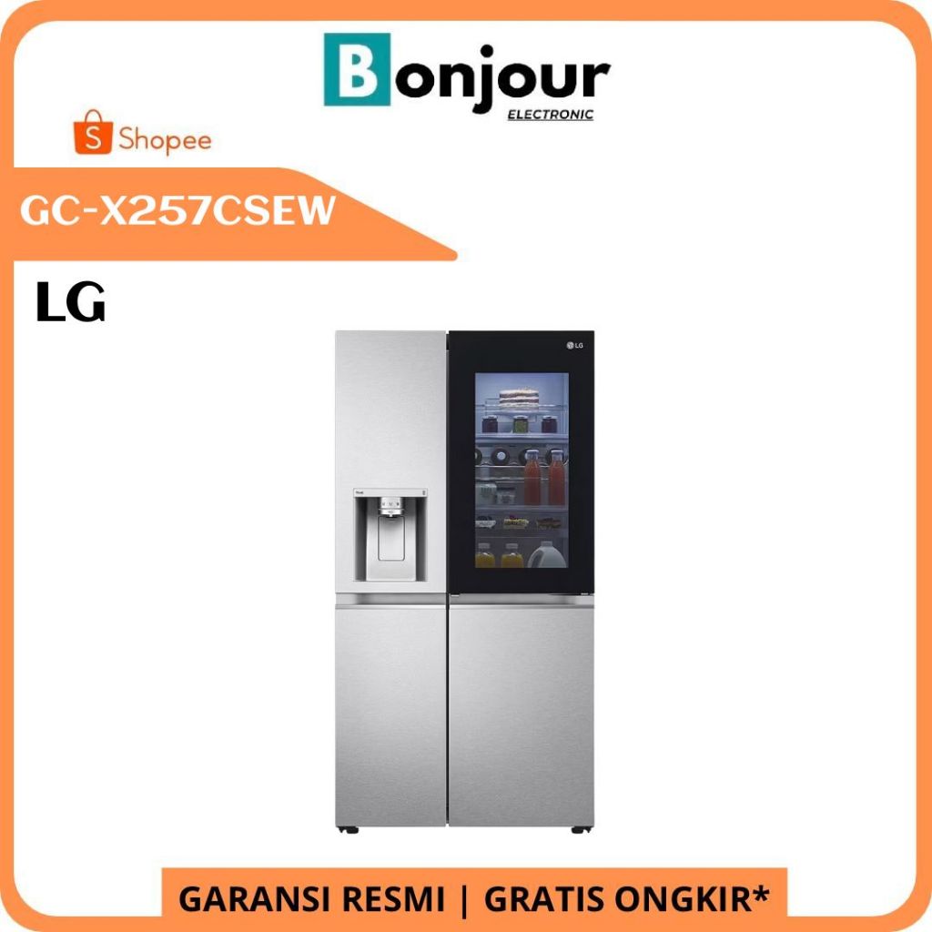 Kulkas Tok Tok LG GCX257CSEW 674 Liter LG GC-X257CSEW Side by Side LG X257CSEW