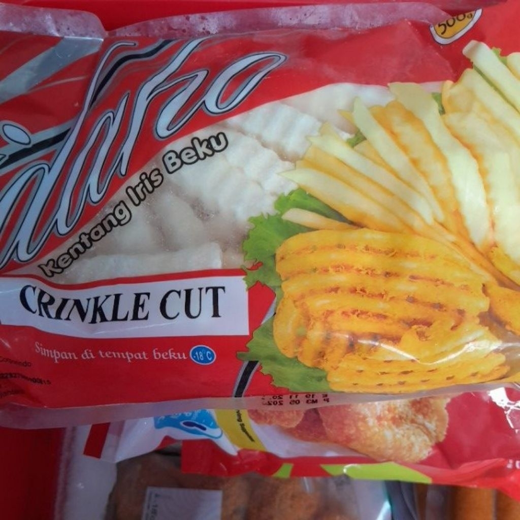 

Kentang goreng idaho crinkle cut 500g